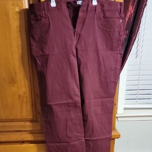 Lands' End Womans Deep Red Chinos